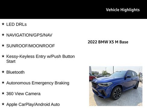 Used 2022 BMW X5 M w/ Executive Package AWD/4WD image 28