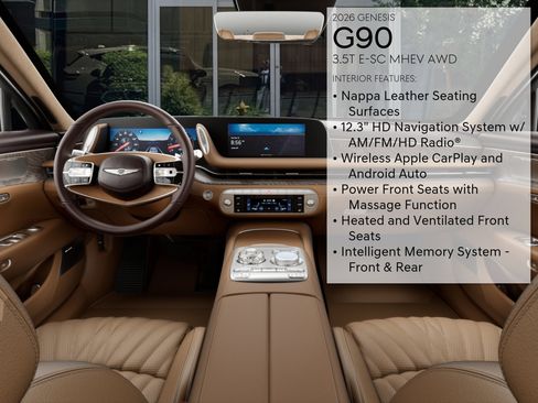 New 2026 Genesis G90 3.5T AWD/4WD image 17
