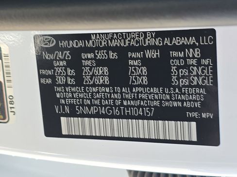 New 2026 Hyundai Santa Fe SE image 35