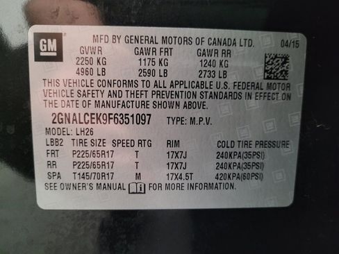 Used 2015 Chevrolet Equinox LT w/ Power Convenience Package FWD image 33