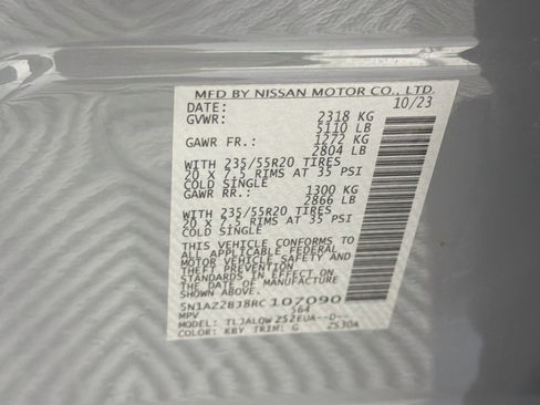 Used 2024 Nissan Murano SV w/ SV Midnight Edition Package FWD image 12