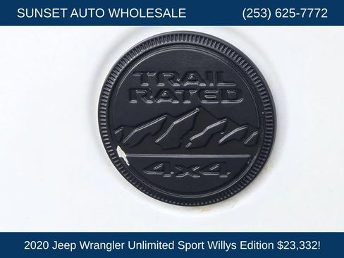 Used 2020 Jeep Wrangler Unlimited Sport AWD/4WD image 34
