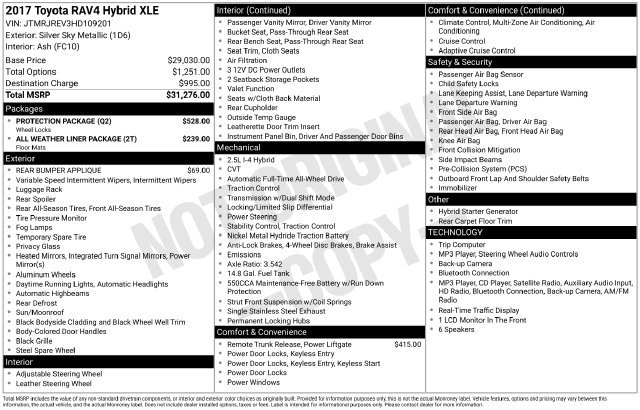 Certified 2017 Toyota RAV4 XLE w/ Protection Package AWD/4WD image 25