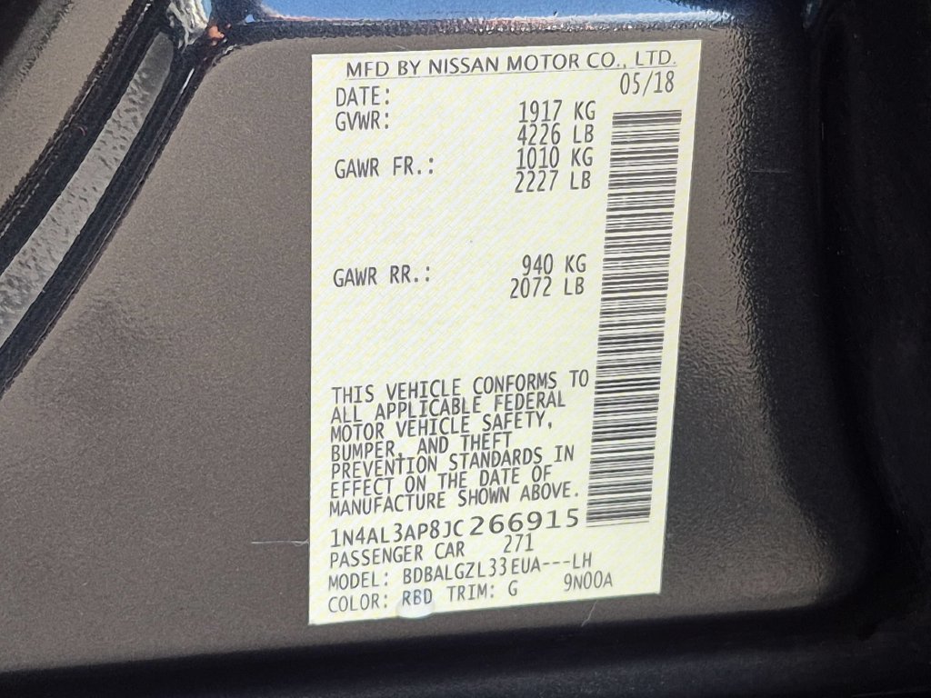 Used 2018 Nissan Altima 2.5 S w/ S Convenience Package FWD image 35