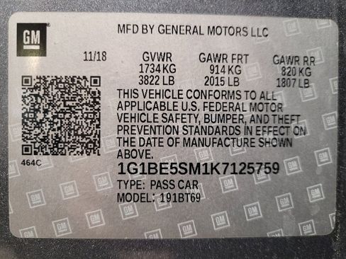 Used 2019 Chevrolet Cruze LT image 33