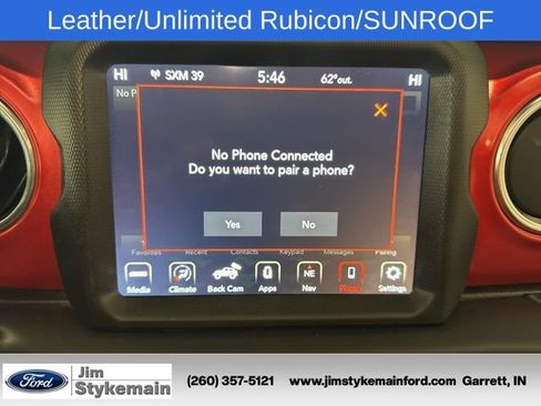 Used 2021 Jeep Wrangler Unlimited Rubicon w/ Uconnect 4C Nav & Sound Group AWD/4WD image 24
