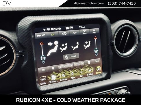 Used 2023 Jeep Wrangler Unlimited Rubicon 4xe w/ Cold Weather Group AWD/4WD image 32