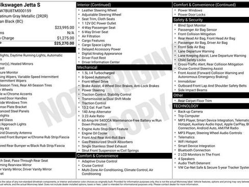 Used 2026 Volkswagen Jetta S FWD image 14
