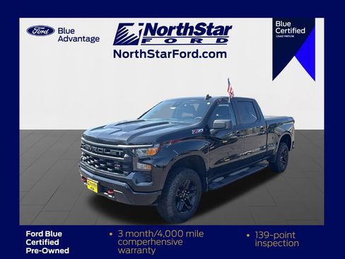 Used 2022 Chevrolet Silverado 1500 Custom Trail Boss w/ LPO, Dark Essentials Package AWD/4WD image 1
