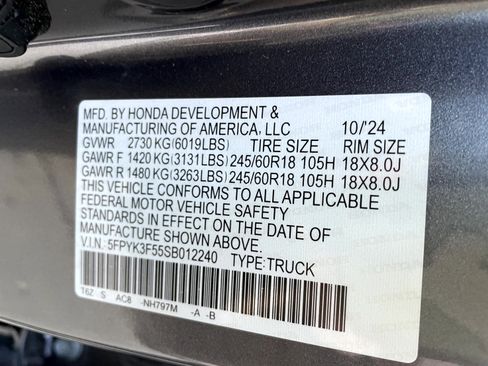 Certified 2025 Honda Ridgeline RTL image 21