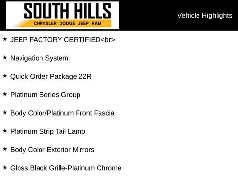Certified 2021 Jeep Grand Cherokee Summit w/ Platinum Series Group image 3