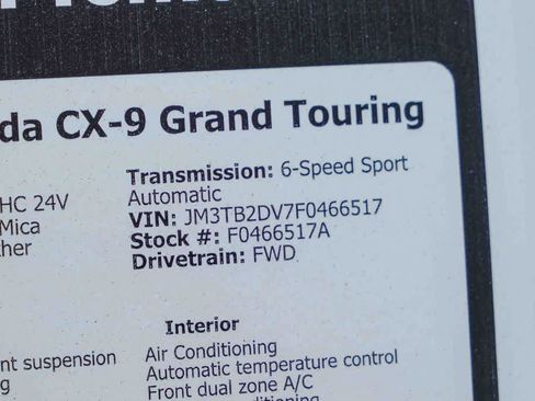 Used 2015 MAZDA CX-9 Grand Touring FWD image 28