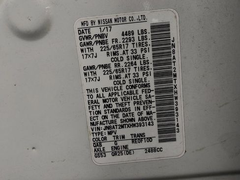 Used 2017 Nissan Rogue SV FWD image 33