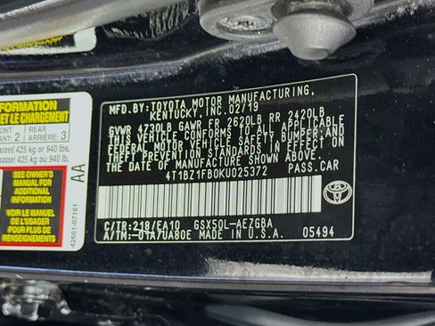 Used 2019 Toyota Avalon XLE w/ Moonroof Package image 40