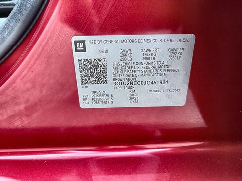 Certified 2018 GMC Sierra 1500 SLT AWD/4WD image 35