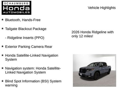 New 2026 Honda Ridgeline Black Edition image 7
