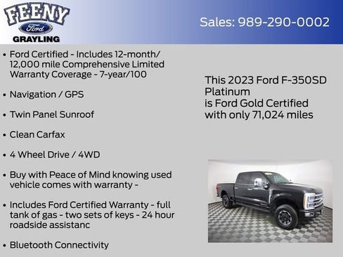 Used 2023 Ford F350 Platinum w/ Tremor Off-Road Package AWD/4WD image 5