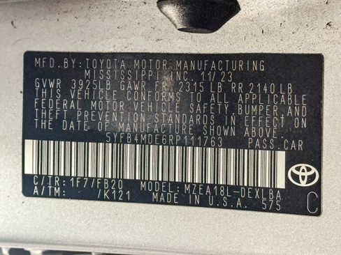 Certified 2024 Toyota Corolla LE FWD image 31