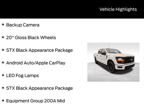 New 2025 Ford F150 STX w/ STX Black Appearance Package image 5