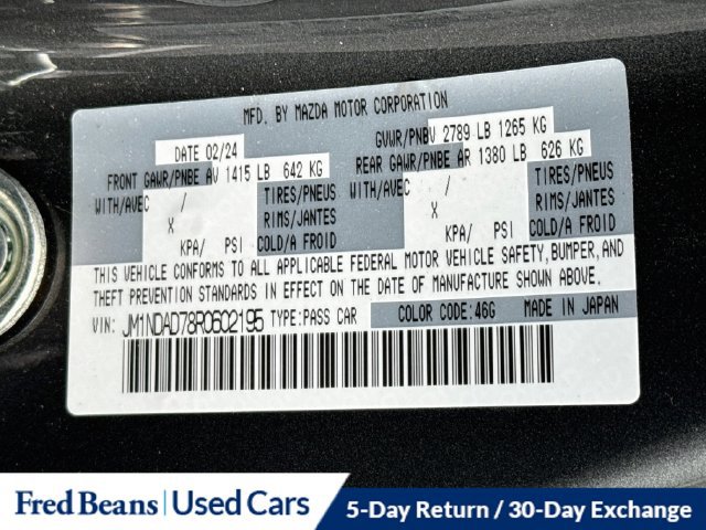 Used 2024 MAZDA MX-5 Miata Grand Touring RWD image 31