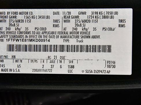 Used 2021 Ford F150 XLT w/ Equipment Group 301A Mid AWD/4WD image 16