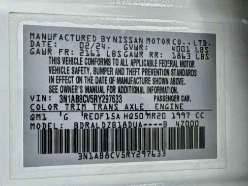 Used 2024 Nissan Sentra SV FWD image 28