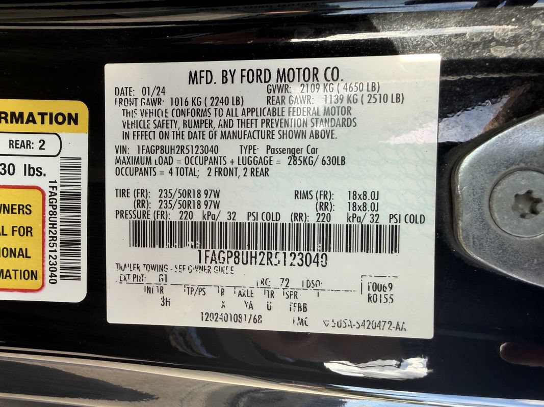 Used 2024 Ford Mustang Premium RWD image 52