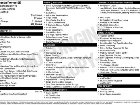 New 2026 Hyundai Venue SE image 6