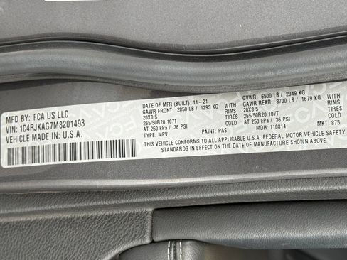 Used 2021 Jeep Grand Cherokee L Laredo AWD/4WD image 29