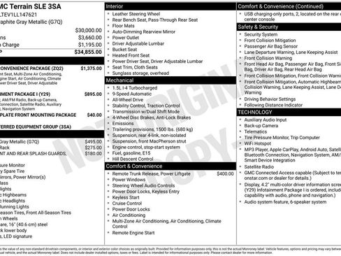 Certified 2020 GMC Terrain SLE w/ Driver Convenience Package AWD/4WD image 26