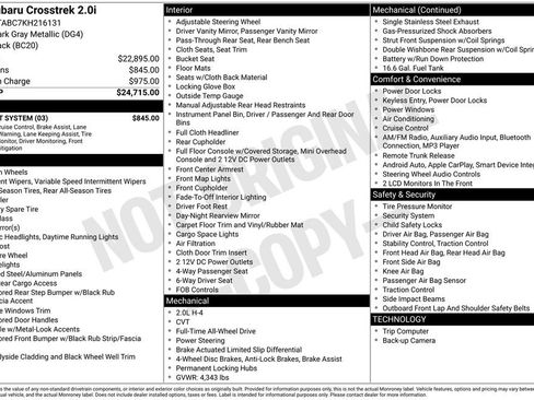 Used 2019 Subaru Crosstrek 2.0i w/ Eyesight System image 35