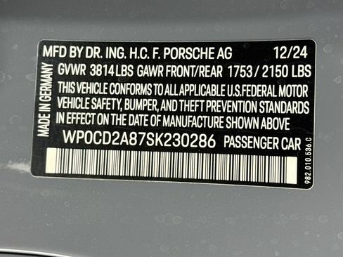 Certified 2025 Porsche 718 Boxster GTS RWD image 29