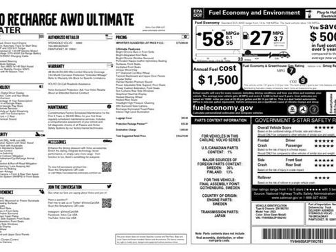 Used 2023 Volvo XC90 T8 Ultimate w/ Protection Package Premier image 30