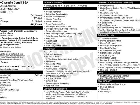 Used 2019 GMC Acadia Denali AWD/4WD image 22