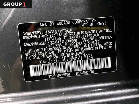 Certified 2022 Subaru Crosstrek 2.0i Premium w/ Moonroof Package image 36