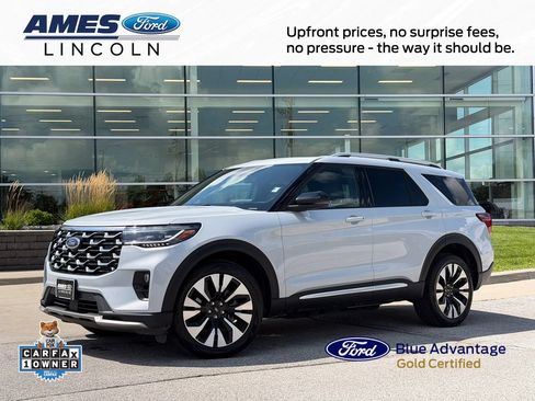 Certified 2025 Ford Explorer Platinum w/ LUX Leather Package AWD/4WD image 1