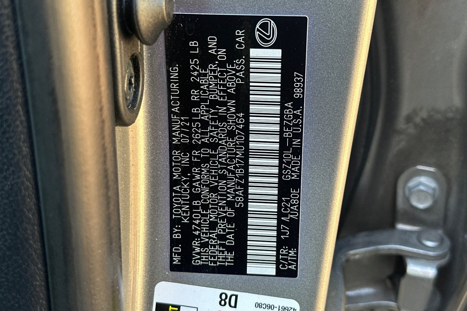 Certified 2021 Lexus ES 350 Ultra Luxury w/ Accessory Package 2 FWD image 40