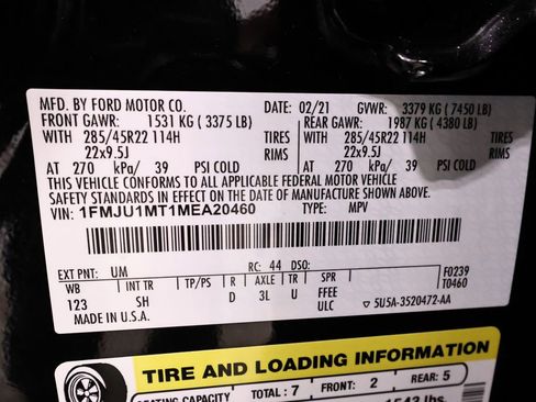 Certified 2021 Ford Expedition Platinum AWD/4WD image 56