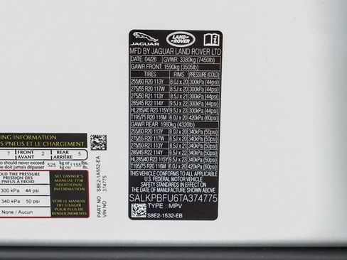 New 2026 Land Rover Range Rover Long Wheelbase SE AWD/4WD image 77