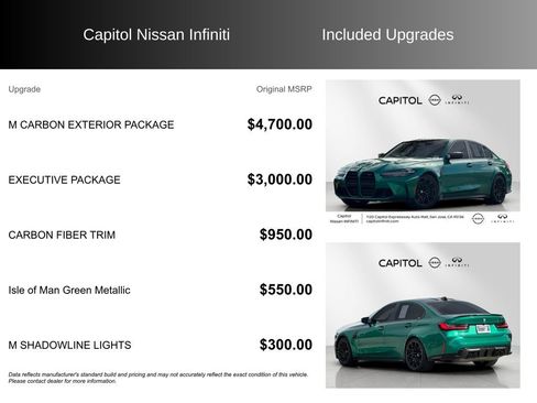 Used 2021 BMW M3 Competition w/ M Carbon Exterior Package image 8