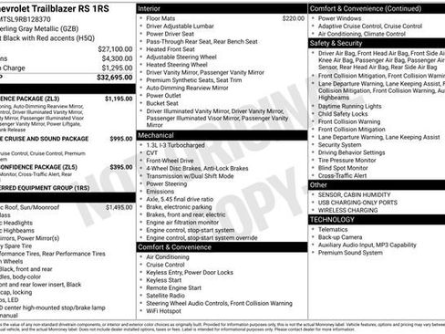 Used 2024 Chevrolet TrailBlazer RS w/ Convenience Package FWD image 2