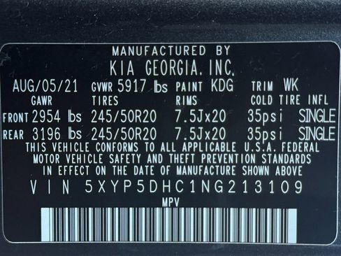 Used 2022 Kia Telluride SX w/ SX Prestige Package image 54