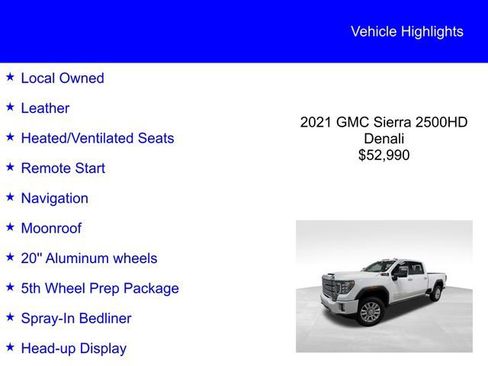 Used 2021 GMC Sierra 2500 Denali w/ Denali Ultimate Package image 2