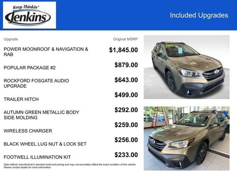 Used 2021 Subaru Outback Onyx Edition XT w/ Popular Package #2 AWD/4WD image 4