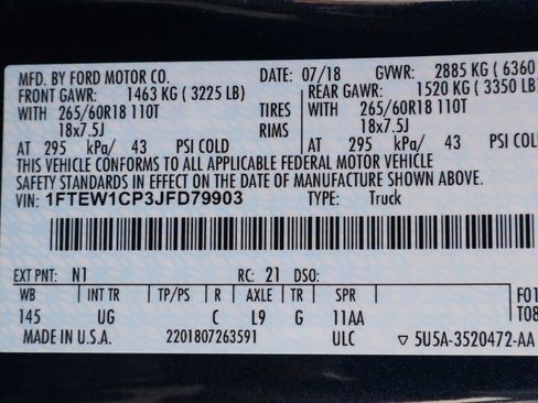 Used 2018 Ford F150 XLT w/ Equipment Group 302A Luxury image 32