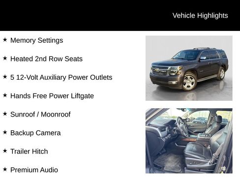 Used 2015 Chevrolet Tahoe LTZ w/ Max Trailering Package AWD/4WD image 26