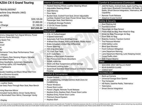 Used 2020 MAZDA CX-5 Grand Touring Reserve image 38