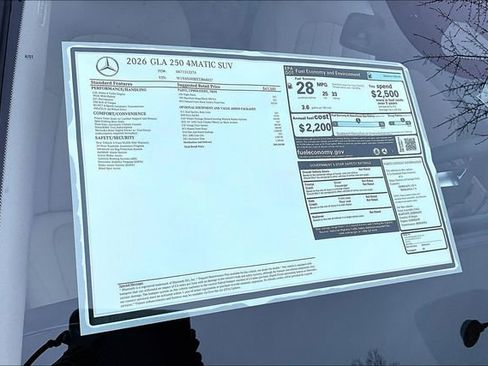 New 2026 Mercedes-Benz GLA 250 4MATIC image 17