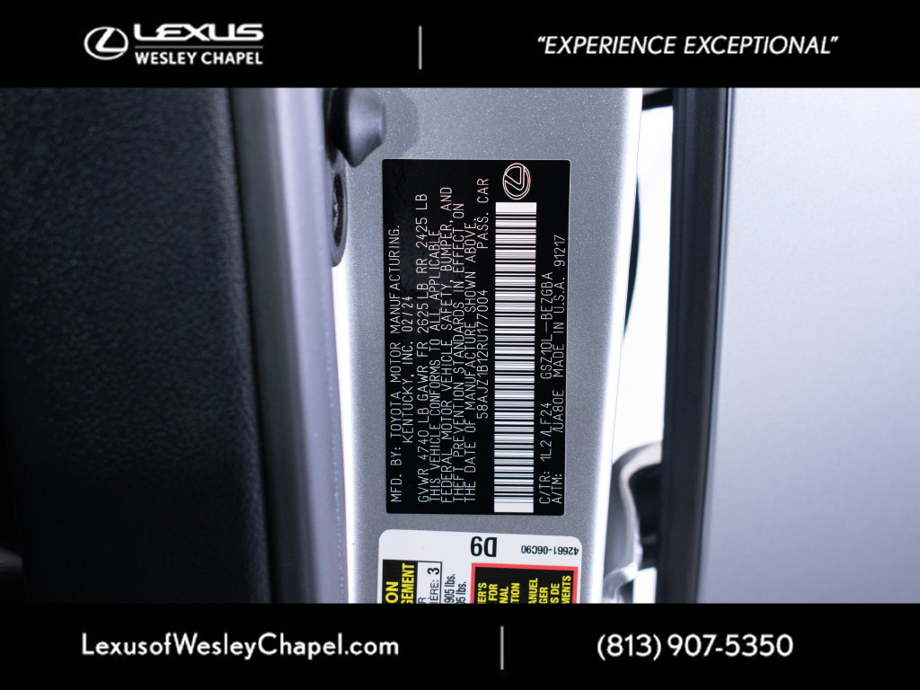 Certified 2024 Lexus ES 350 F Sport FWD image 30