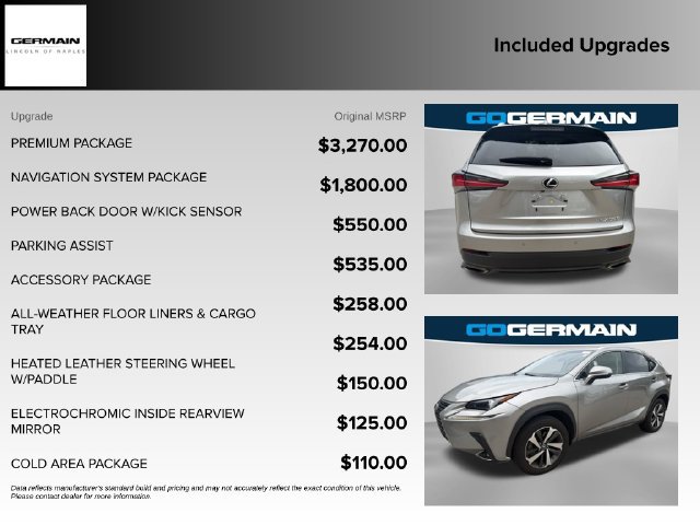 Used 2018 Lexus NX 300 AWD w/ Premium Package image 19